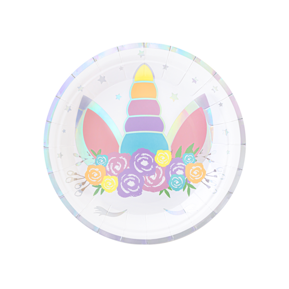Tuf-Tuf Assiettes Licorne Bébé 18 cm | 6 pièces