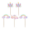Tuf-Tuf Baby Unicorn Cake Toppers 9cm | 5 pieces