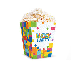 Tuf-Tuf Block Party Popcorn Bakjes | 6 stuks Tuf-Tuf Block Party Popcorn Bakjes | 6 stuks