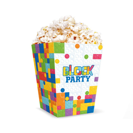 Tuf-Tuf Block Party Popcorn Boxes | 6 pieces
