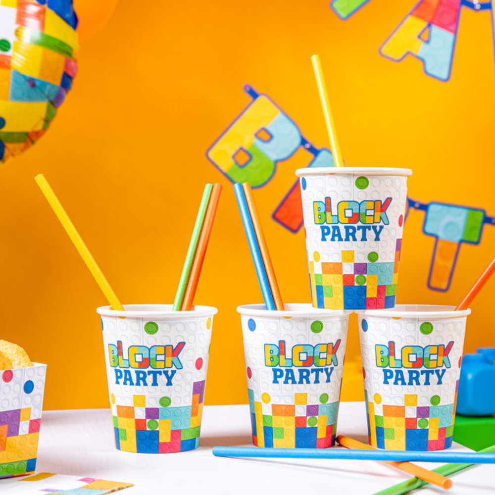 Tuf-Tuf Pailles Block Party 20 cm | 10 pièces