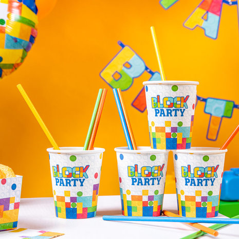 Tuf-Tuf Pailles Block Party 20 cm | 10 pièces