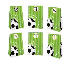 Tuf-Tuf Football Party Treat Bags 10x17.5cm | 6 pieces