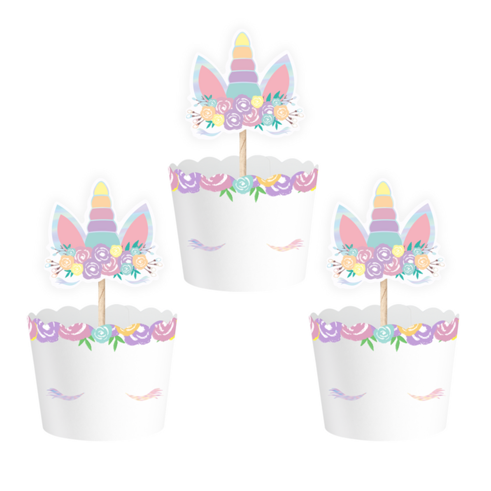 Tuf-Tuf Cupcake-Förmchen mit Baby-Einhorn-Motiv | 6 Stück