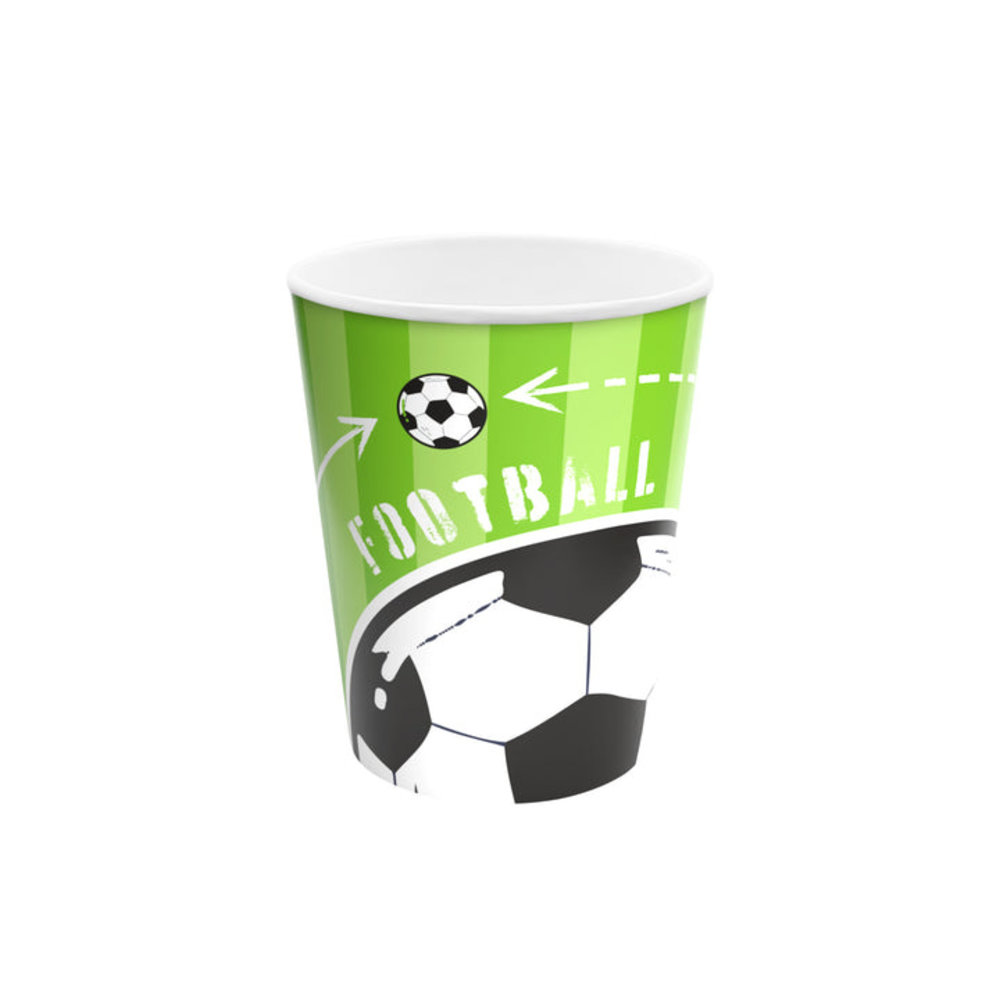 Tuf-Tuf Gobelets de fête sur le thème du football 220 ml | 6 pièces