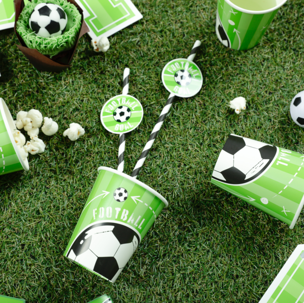 Tuf-Tuf Gobelets de fête sur le thème du football 220 ml | 6 pièces