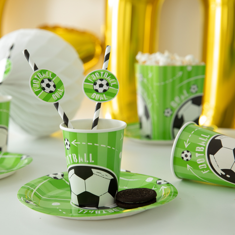 Tuf-Tuf Gobelets de fête sur le thème du football 220 ml | 6 pièces