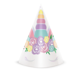 Tuf-Tuf Baby Unicorn Party Hats | 6 pieces