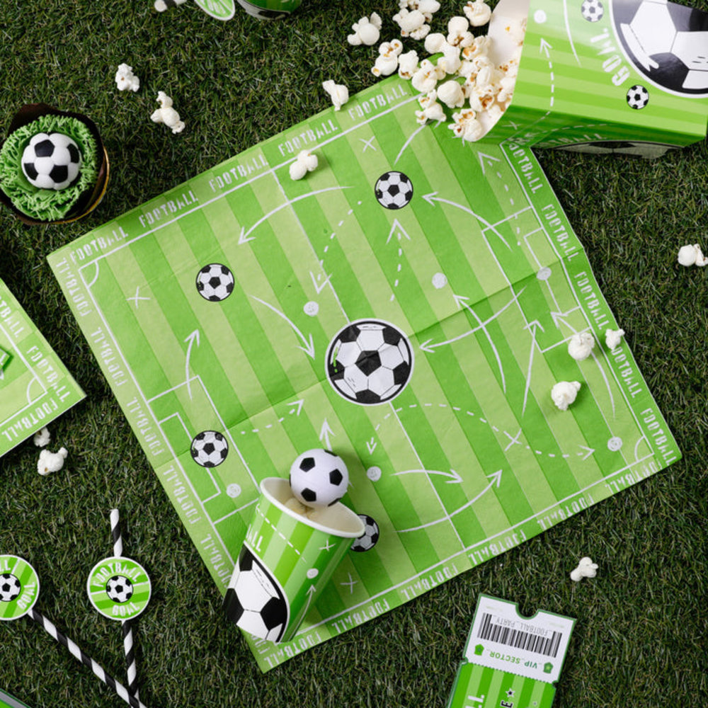 Tuf-Tuf Voetbal Feestje Servetten 33x33cm | 10 stuks Tuf-Tuf Voetbal Feestje Servetten 33x33cm | 10 stuks