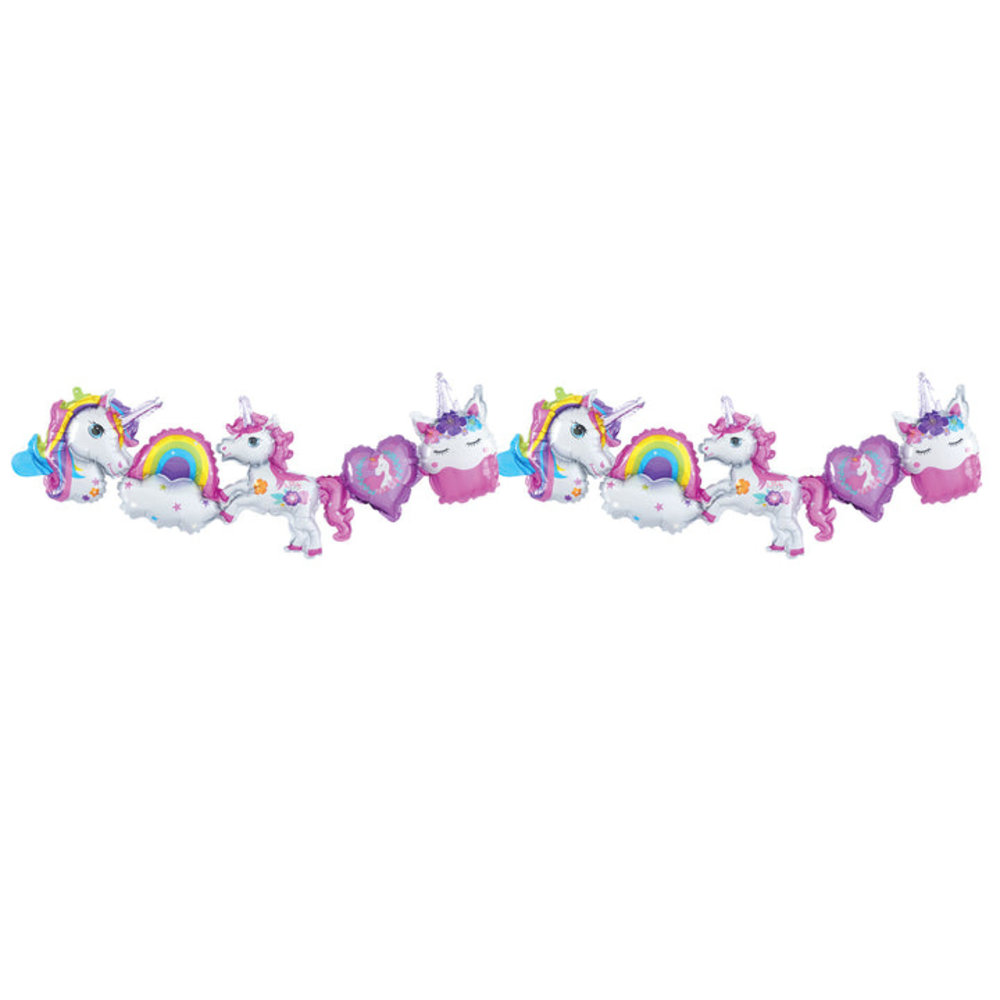 Tuf-Tuf Einhorn-Ballongirlande 34 x 206 cm | pro Stück