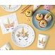 Godan Baby Unicorn Plates Gold 18cm | 6 pieces