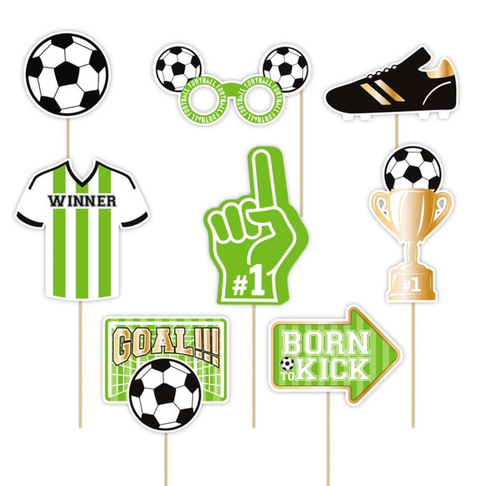 Tuf-Tuf Football Party Photo Props | 9 pieces