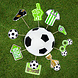 Tuf-Tuf Accessoires photo pour une fête sur le thème du football | 9 pièces