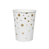 Paper Dreams White cups with Gold Dots 210ml | 8 pieces Paper Dreams White cups with Gold Dots 210ml | 8 pieces