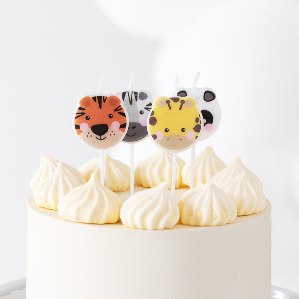 Tuf-Tuf Bougies pour gâteau Party Animal | 4 pièces