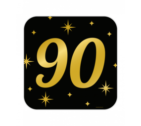Paper Dreams Deurbord 90 jaar Classy 50x50cm | per stuk Paper Dreams Deurbord 90 jaar Classy 50x50cm | per stuk