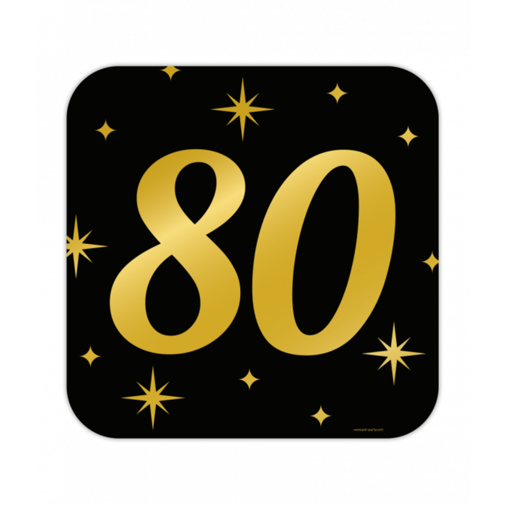 Paper Dreams Plaque de porte « 80 ans » élégante 50 x 50 cm | à l’unité Paper Dreams Plaque de porte « 80 ans » élégante 50 x 50 cm | à l’unité