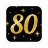 Paper Dreams Deurbord 80 jaar Classy 50x50cm | per stuk Paper Dreams Deurbord 80 jaar Classy 50x50cm | per stuk