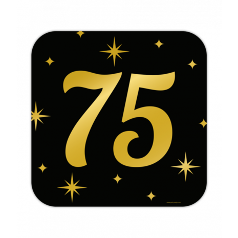 Paper Dreams Door sign 75 years Classy 50x50cm | per piece