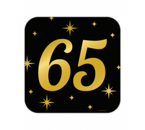 Paper Dreams Deurbord 65 jaar Classy 50x50cm | per stuk Paper Dreams Deurbord 65 jaar Classy 50x50cm | per stuk
