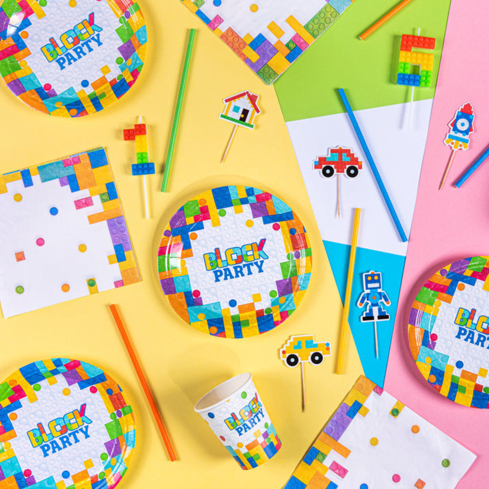 Celebrationbox Block Party Tafelset | 6 kinderen Celebrationbox Block Party Tafelset | 6 kinderen