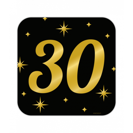 Paper Dreams Plaque de porte « 30 ans » élégante 50 x 50 cm | à l’unité