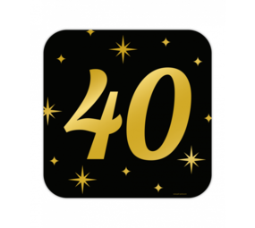 Paper Dreams Deurbord 40 jaar Classy 50x50cm | per stuk Paper Dreams Deurbord 40 jaar Classy 50x50cm | per stuk