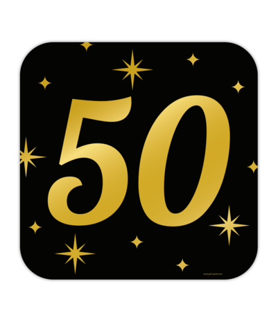 Paper Dreams Türschild „50 Jahre Stil“ 50 x 50 cm | pro Stück