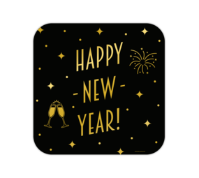 Paper Dreams Door sign Happy New Year Classy 50x50cm | per piece