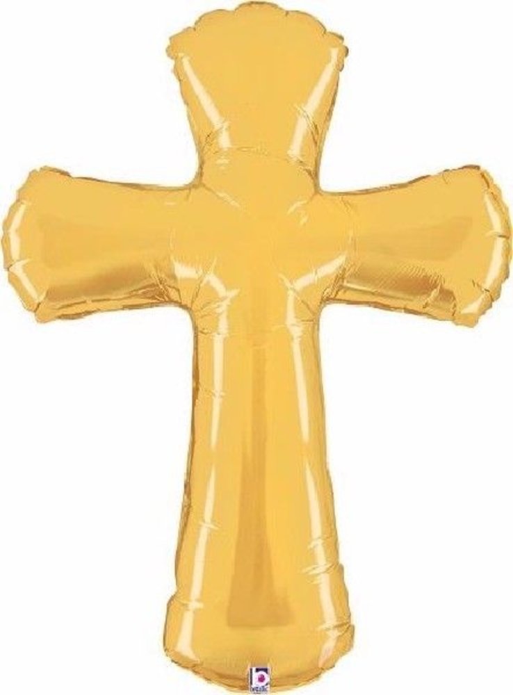 Paper Dreams Ballon de communion Croix dorée | 110 cm