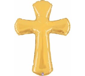 Paper Dreams Ballon de communion Croix dorée | 110 cm