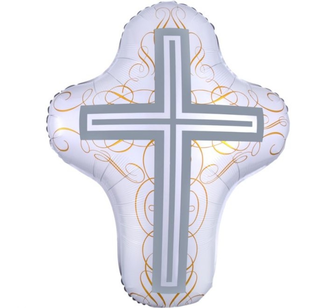 Paper Dreams Communion Balloon Cross | 70cm