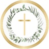 Amscan Communion Plates Cross Botanic 23cm | 8 pieces Amscan Communion Plates Cross Botanic 23cm | 8 pieces