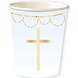 Amscan Communion Cups Cross Light Blue 237ml | 8 pieces