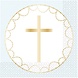 Amscan Communion Napkins Cross Light Blue 33x33cm | 16 pieces