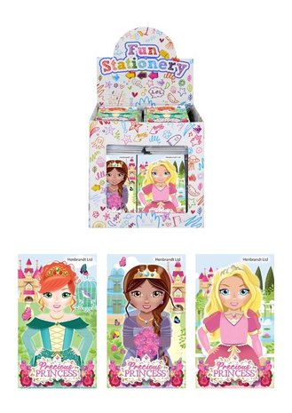 Henbrandt Prinsessen Notitieboekje 5,5x9cm | 12 stuks Henbrandt Prinsessen Notitieboekje 5,5x9cm | 12 stuks