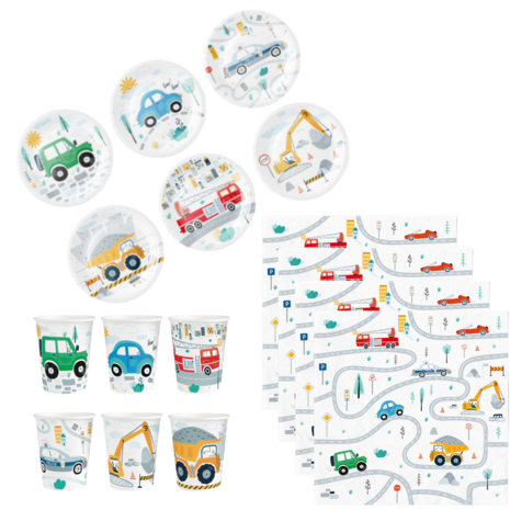 Tuf-Tuf Vehicles Table Set | 6 children