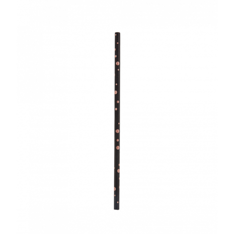 Paper Dreams Black Straws with Rose Gold Dots | 8 pieces