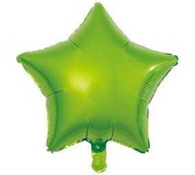 WeFiesta Heliumballon Stern Limettengrün 46 cm | pro Stück