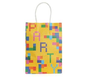 LG Imports Block Party Uitdeelzakje 14x21x7cm | 12 stuks