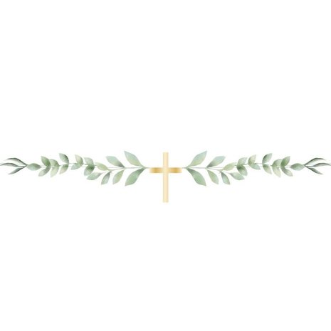 Amscan Communion Garland Cross Botanic | 1 m