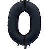WeFiesta Helium Balloon Number 0 Satin Black | 86cm WeFiesta Helium Balloon Number 0 Satin Black | 86cm