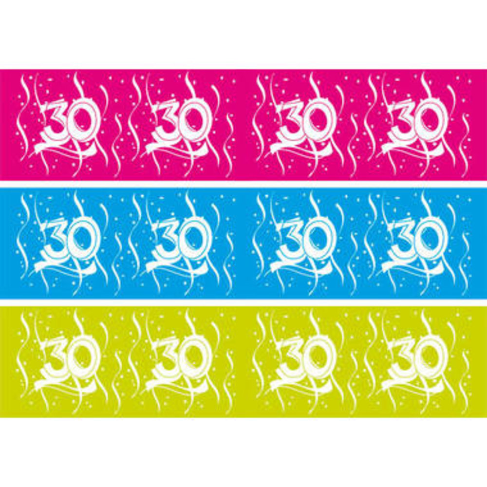 Folat Barrier Tape 30 Years Magenta/Red | 15m