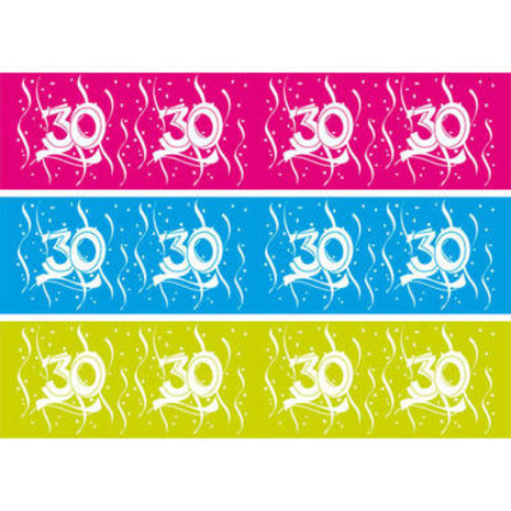 Folat Afzetlint 30 Jaar Magenta/Rood | 15m