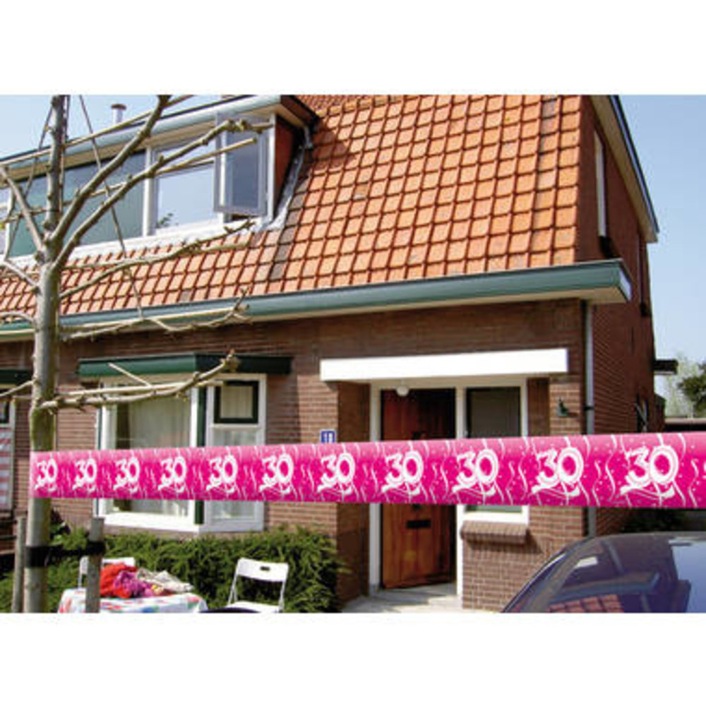 Folat Ruban de signalisation 30 ans Magenta/Rouge | 15 m