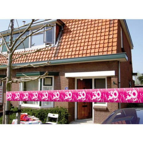 Folat Afzetlint 30 Jaar Magenta/Rood | 15m