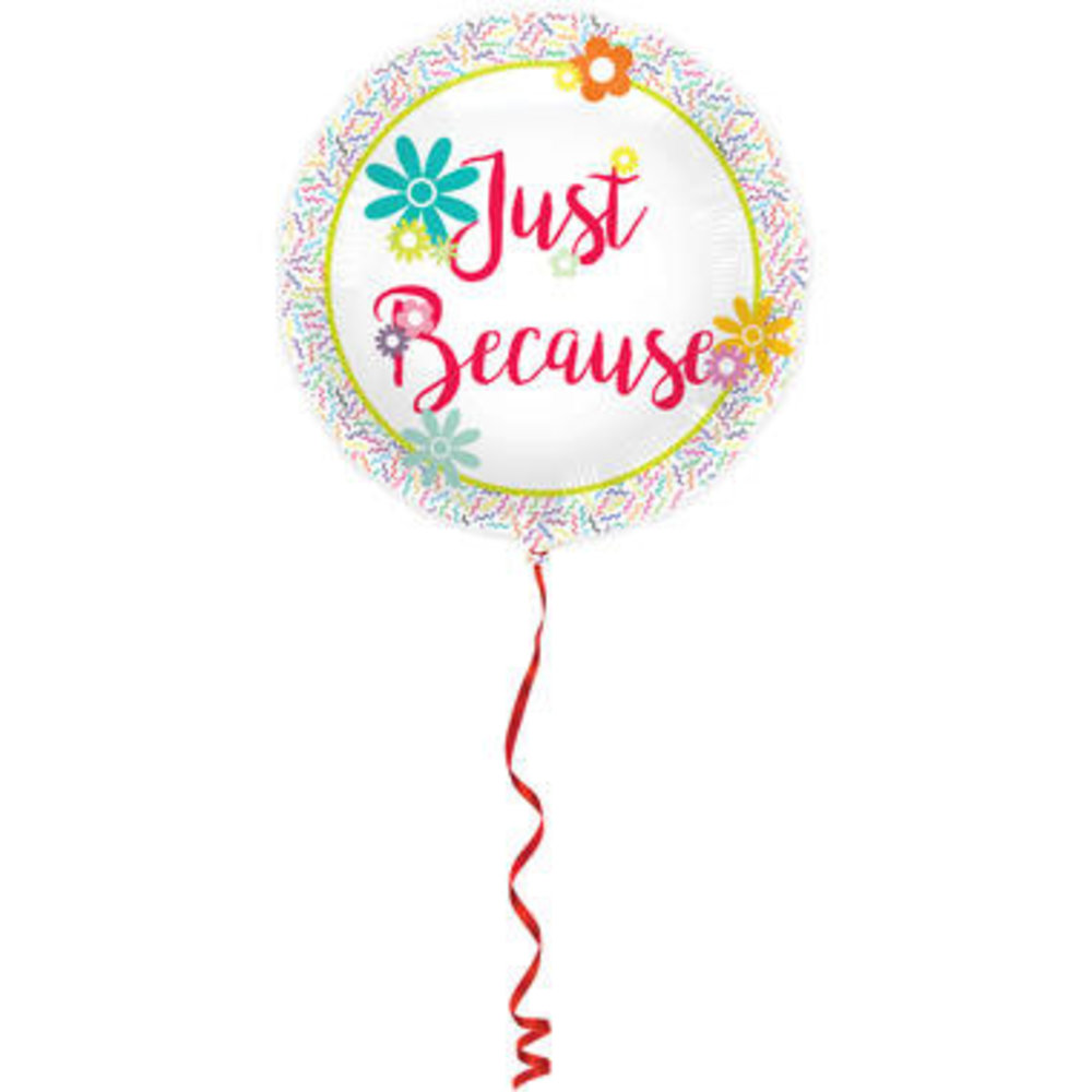 Folat Helium Ballon Just Because 46cm | per stuk Folat Helium Ballon Just Because 46cm | per stuk