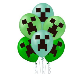 Tuf-Tuf Spielballons Grün 30 cm | 12 Stück