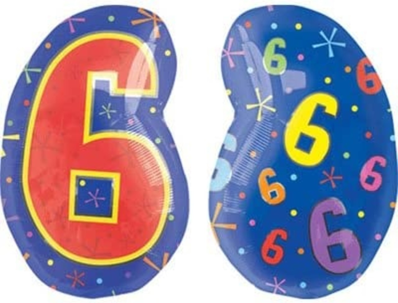 Helium ballon cijfer 3 Regenboog, Versiering verjaardag 3 jaar, Tuf-Tuf