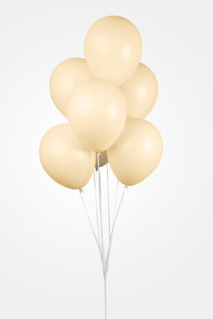 WeFiesta Ballons Macaron Pêche 30 cm | 10 pièces